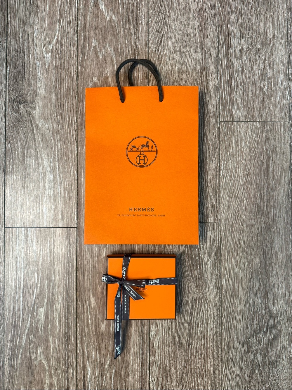 EMPTY Hermes wallet gift box & bag